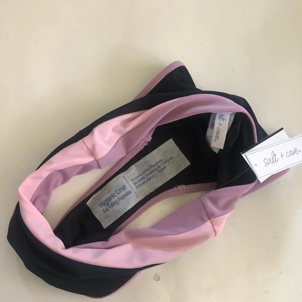 Salt +Cove Colorblock Longline Bikini Set Size M